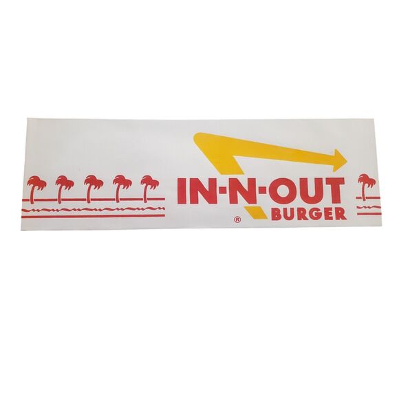 World Famous IN N OUT Burger Paper Hat Brand New OSFM Classic Cap Foldable - Picture 2 of 2